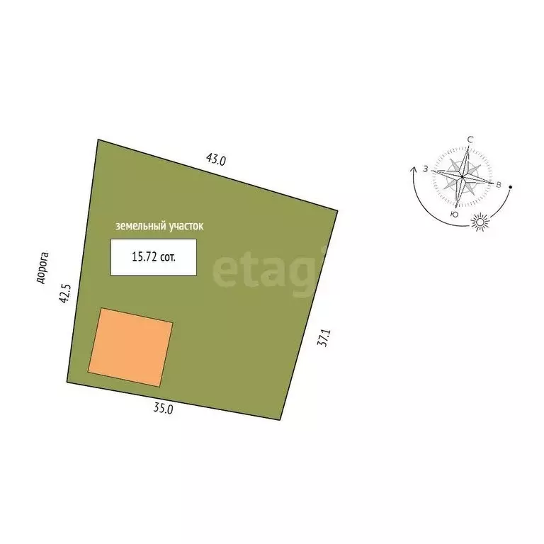 Дом в Новый Краснояр, Лесная улица (30.3 м) - Фото 1