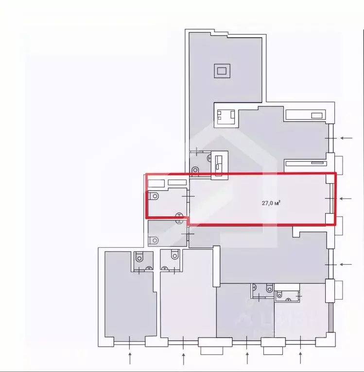 Помещение свободного назначения в Москва Дмитровское ш., вл89 (27 м) - Фото 2