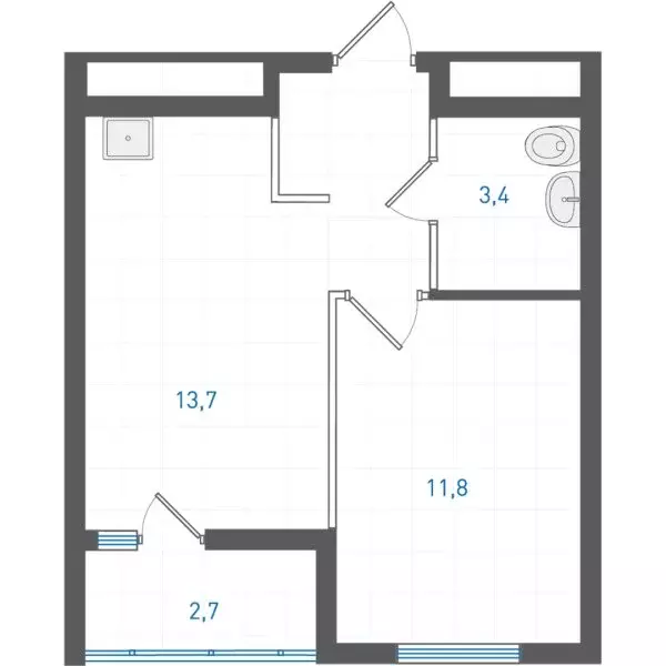 1-комнатная квартира: Екатеринбург, жилой район Пионерский, ЖК ... - Фото 1