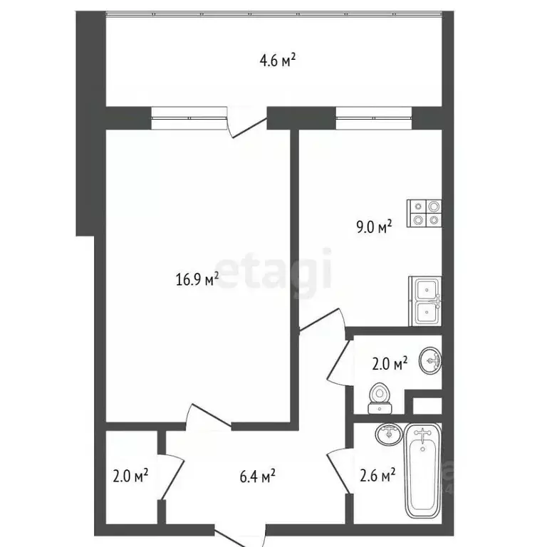 1-к кв. Нижегородская область, Нижний Новгород Мещерское Озеро ... - Фото 2