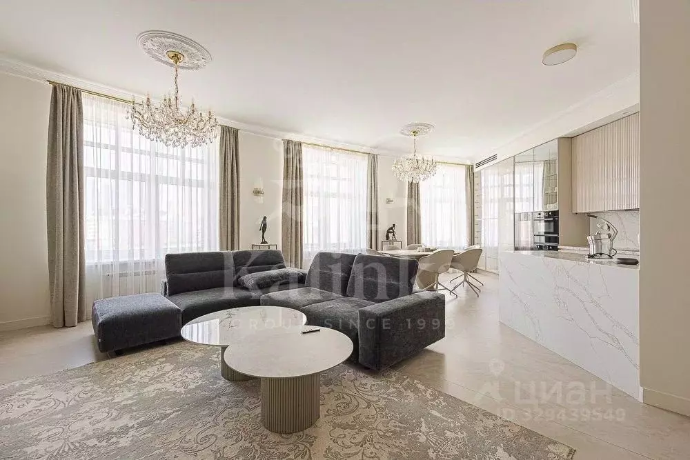 4-к кв. Москва Малый Новопесковский пер., 8 (207.0 м) - Фото 1