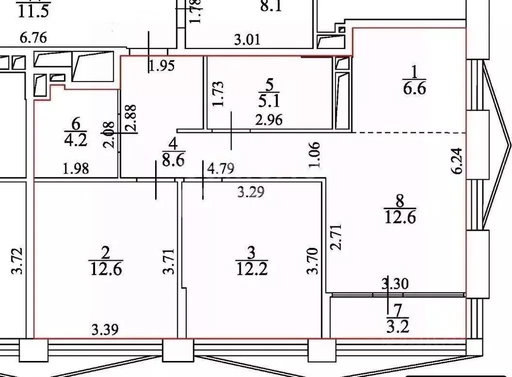 2-к кв. Москва ул. 1-я Машиностроения, 7 (65.0 м) - Фото 2