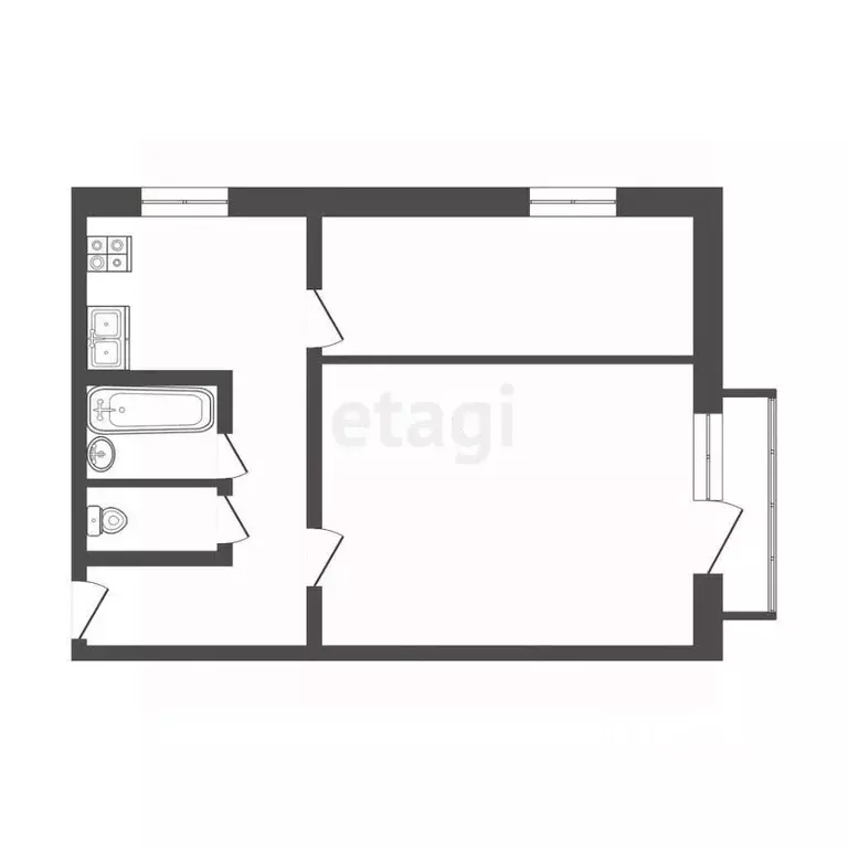 2-к кв. Владимирская область, Ковров Восточный проезд, 16/1 (39.9 м) - Фото 2