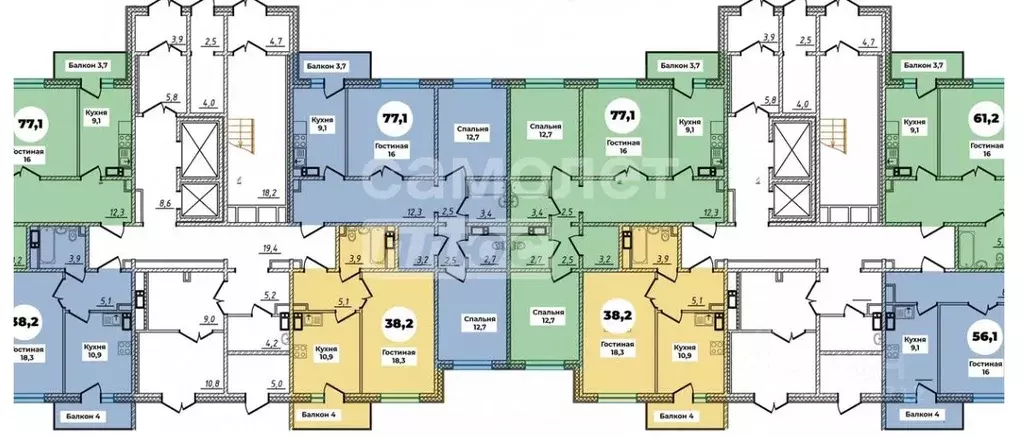 3-к кв. Бурятия, Улан-Удэ 148-й мкр, 10/1 (77.1 м) - Фото 0