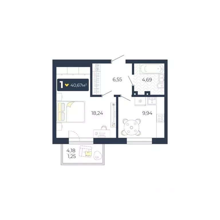 1-к кв. Красноярский край, Красноярск городской округ, пос. Солонцы, ... - Фото 1