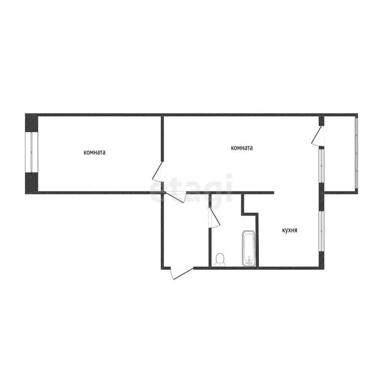 2-комнатная квартира: Кострома, микрорайон Юбилейный, 6 (49.1 м) - Фото 1