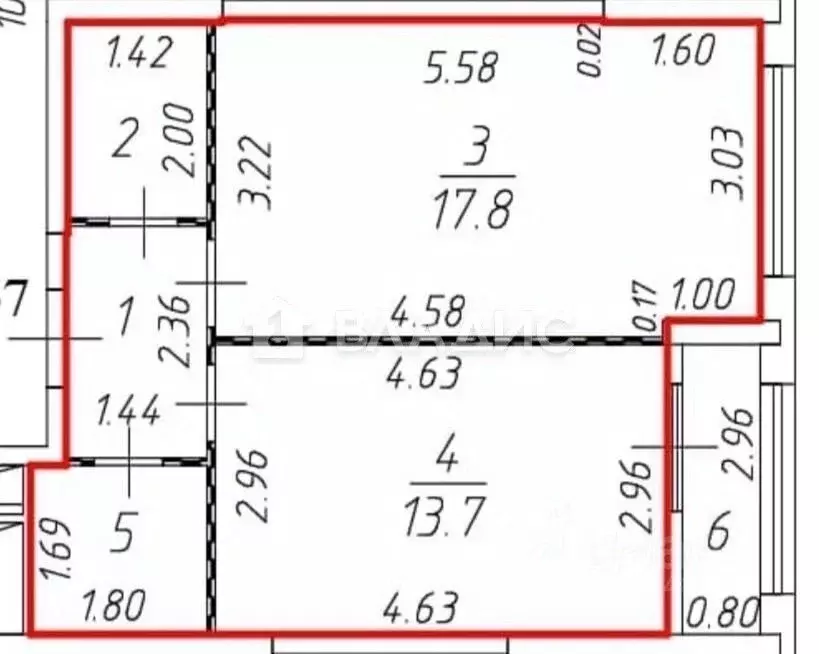 1-к кв. Московская область, Балашиха ул. Яганова, 8 (43.13 м) - Фото 2