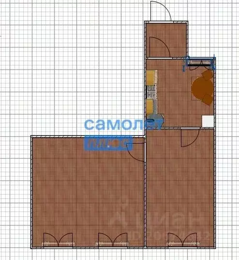 2-к кв. Алтайский край, Бийск Садовая ул., 1А (38.4 м) - Фото 1