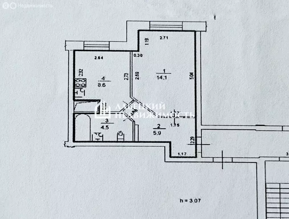 1-комнатная квартира: Санкт-Петербург, Петергофское шоссе, 78к7 (33.1 ... - Фото 2