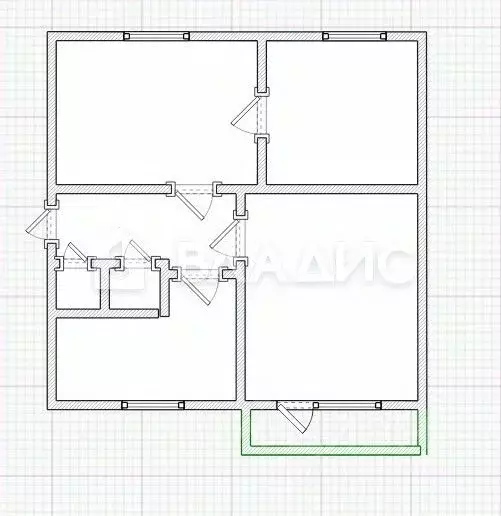 3-к кв. Пензенская область, Пенза ул. Ворошилова, 6 (61.0 м) - Фото 2