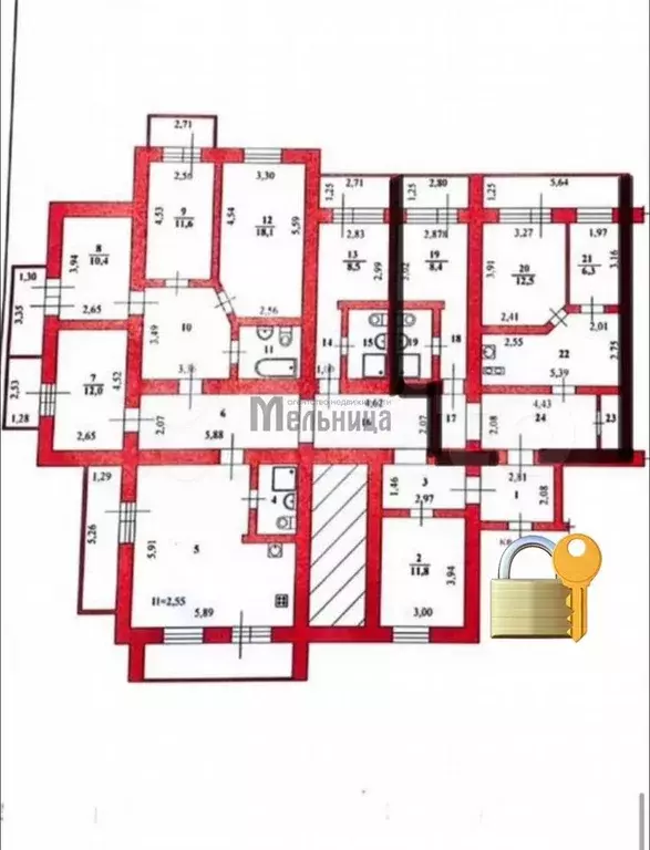 10 и более-к. квартира, 224,5 м, 12/16 эт. - Фото 0