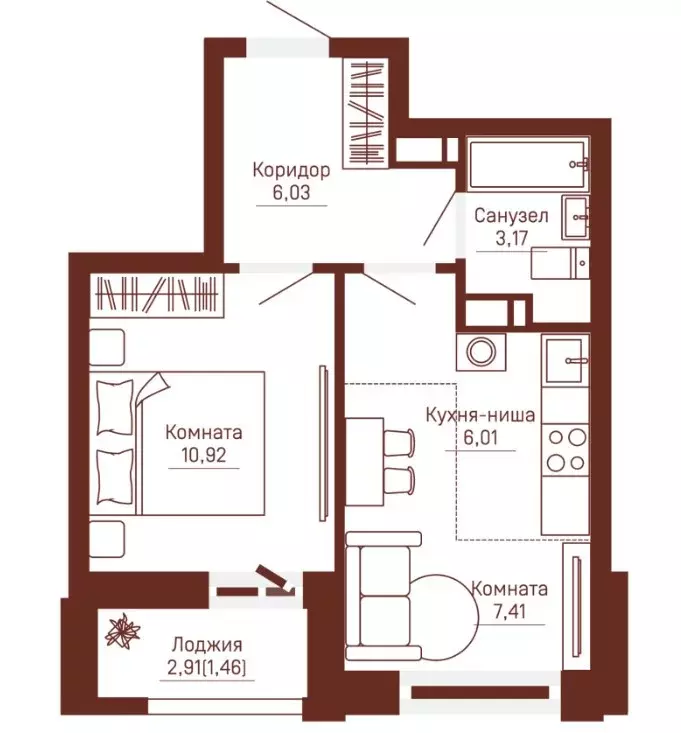 Продаётся 2-к квартира, 35 м - Фото 0