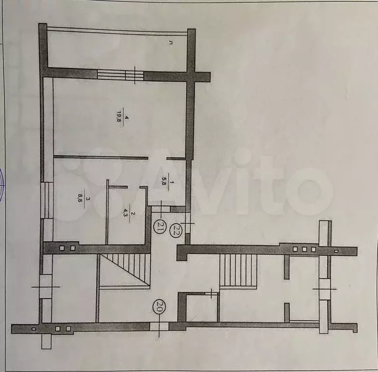 1-к. квартира, 38,7 м, 1/3 эт. - Фото 0