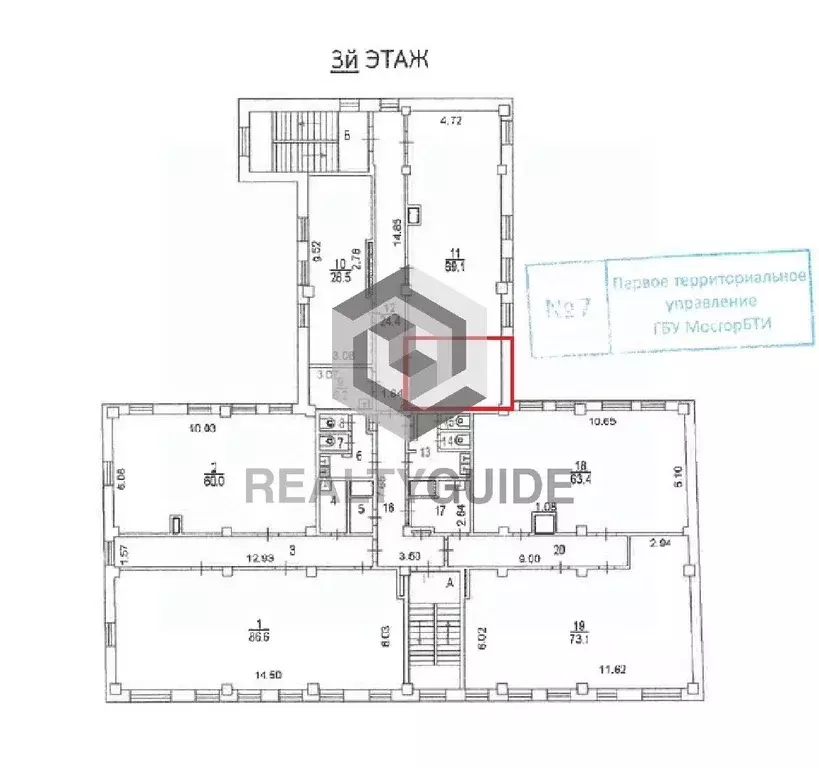 Помещение свободного назначения в Москва пер. Калошин, 4 (15 м) - Фото 1