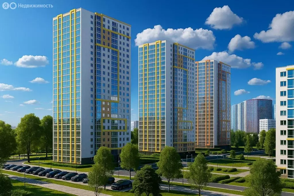 Квартира-студия: Уфа, жилой район Затон-Восточный, микрорайон Новаленд ... - Фото 2