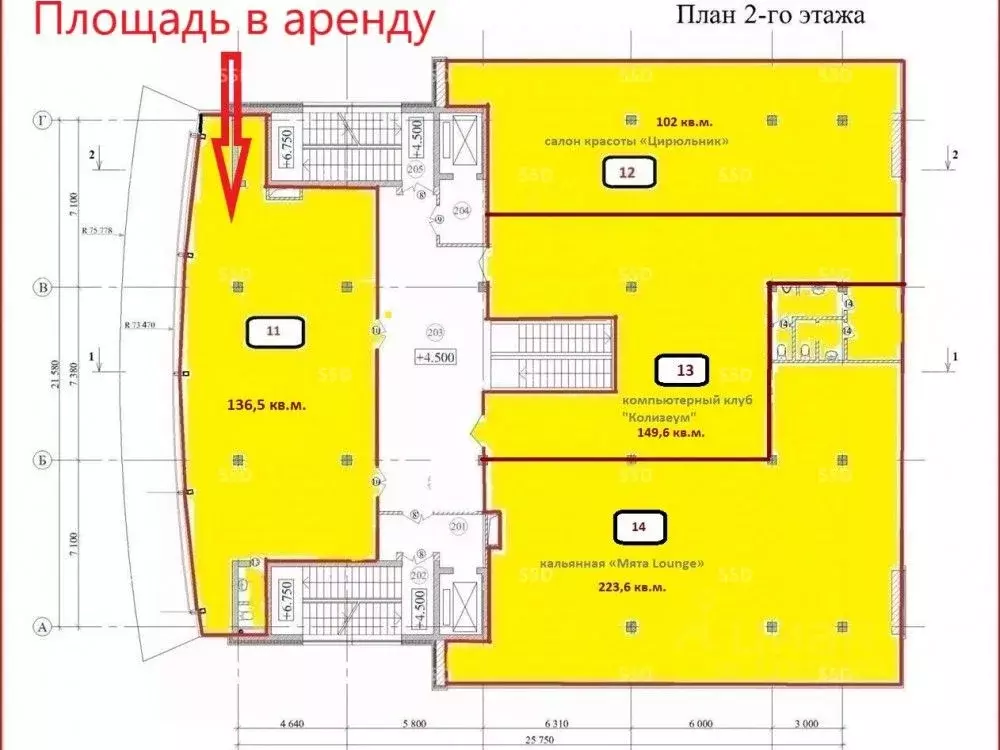 Торговая площадь в Москва Осенний бул., 10 (136 м) - Фото 2