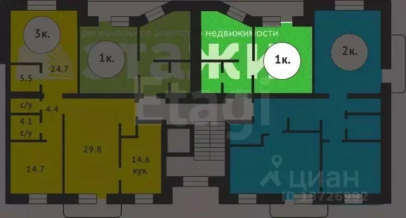 1-к кв. Саратовская область, Саратов ул. Имени В.Н. Симбирцева, 40А ... - Фото 2