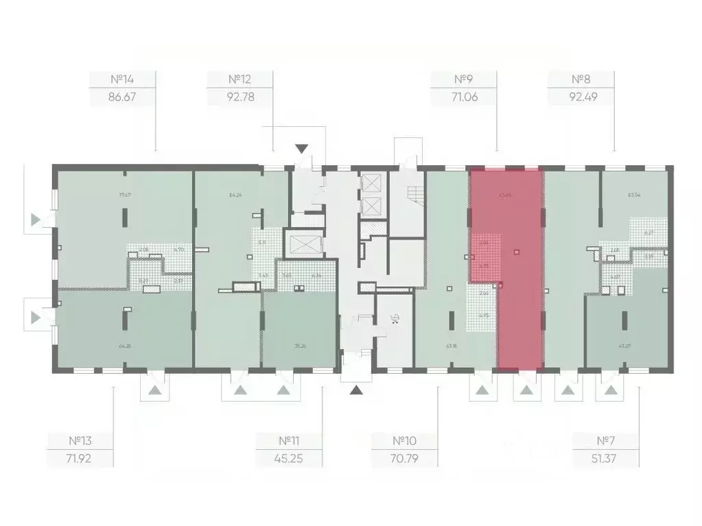 Помещение свободного назначения в Санкт-Петербург Морская миля жилой ... - Фото 2