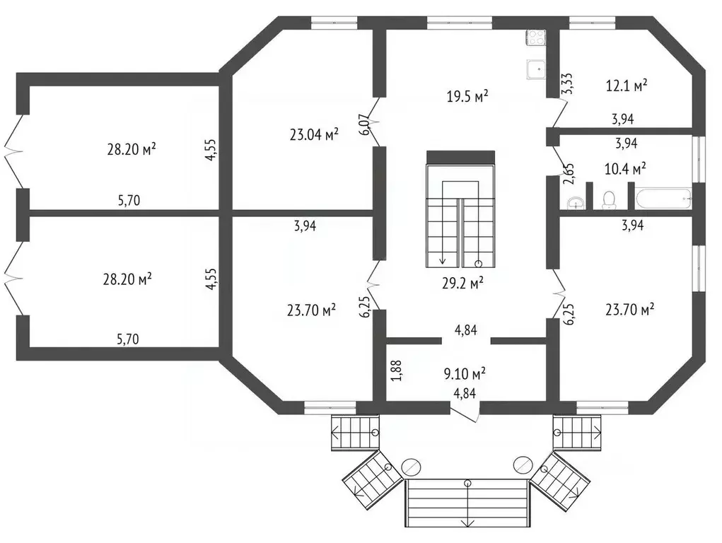 Дом в Коми, Сыктывкар Комсомольская ул., 44 (195 м) - Фото 1