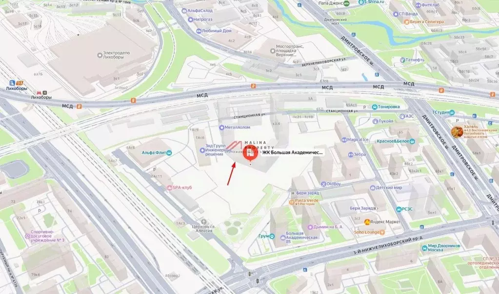 Торговая площадь в Москва Большая Академическая 85 жилой комплекс, ... - Фото 2