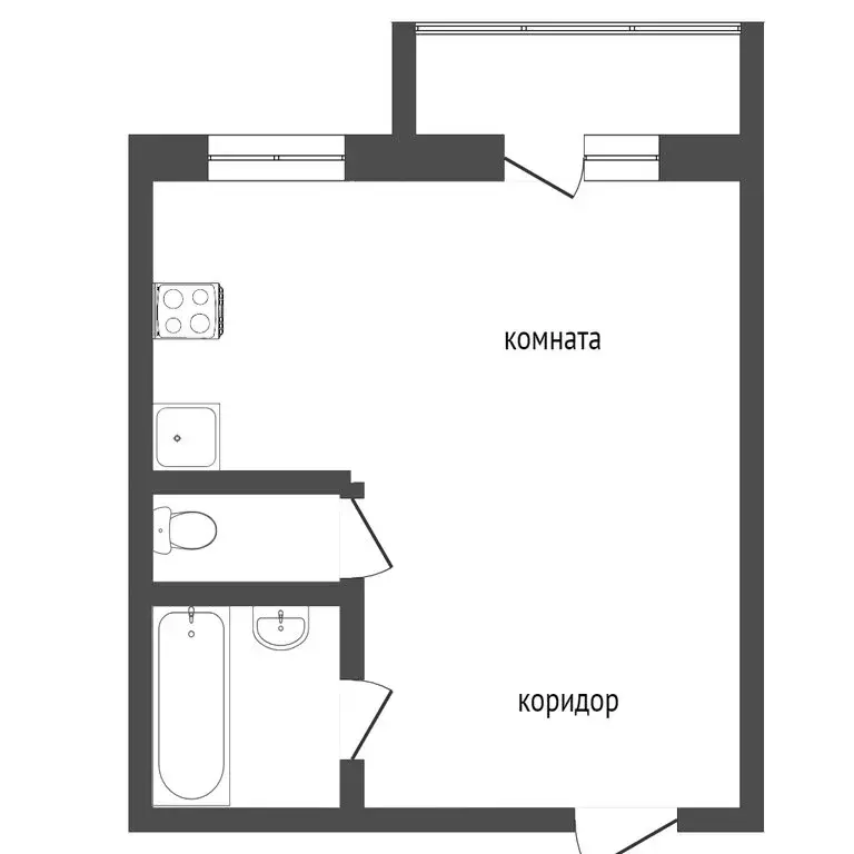 1-комнатная квартира: Златоуст, улица 40-летия Победы, 43 (40.9 м) - Фото 1