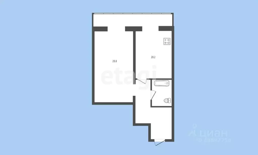1-к кв. Карачаево-Черкесия, Черкесск ул. Панфилова, 44 (62.0 м) - Фото 1