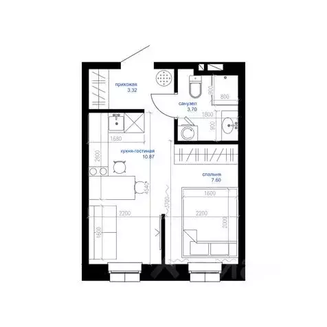 Студия Приморский край, Владивосток Сердце квартала жилой комплекс ... - Фото 0