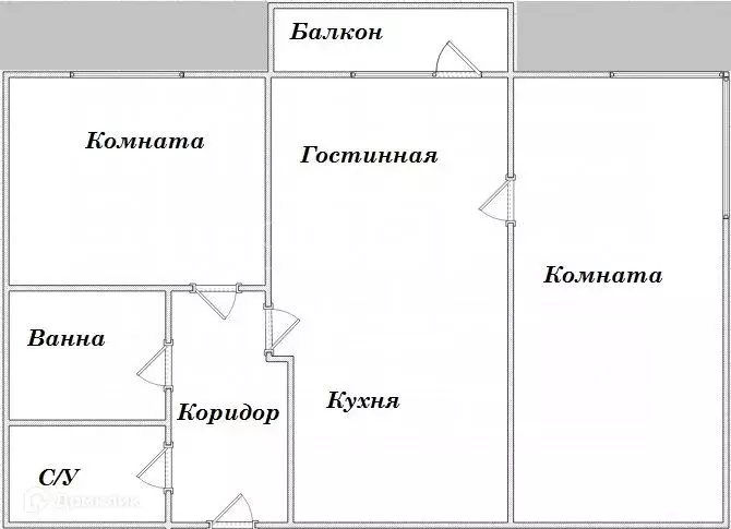 Продаётся 2-к квартира, 52 м - Фото 1