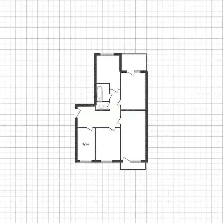 4-к кв. Белгородская область, Шебекино Рабочая ул., 3 (72.8 м) - Фото 2