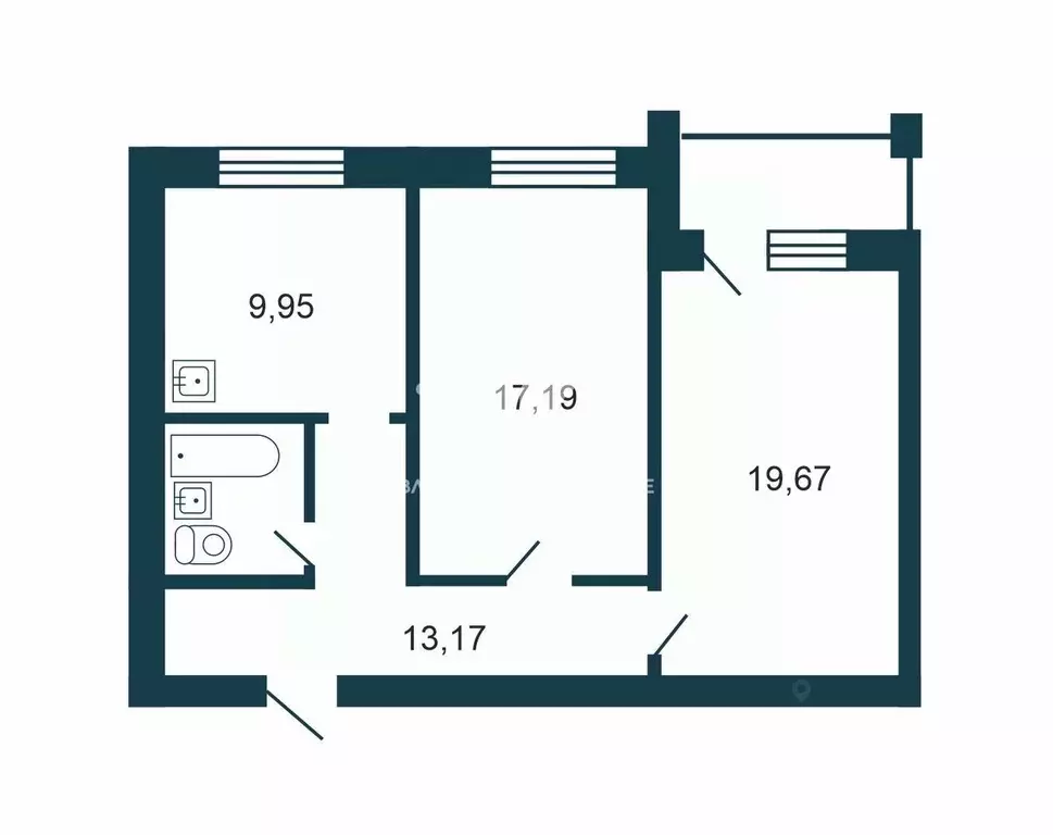 2-к кв. Новосибирская область, Бердск ул. Красная Сибирь, 136 (63.7 м) - Фото 2