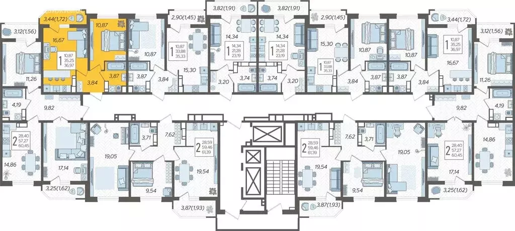 1-комнатная квартира: Краснодар, Уральская улица, 87/7 (36.97 м) - Фото 1