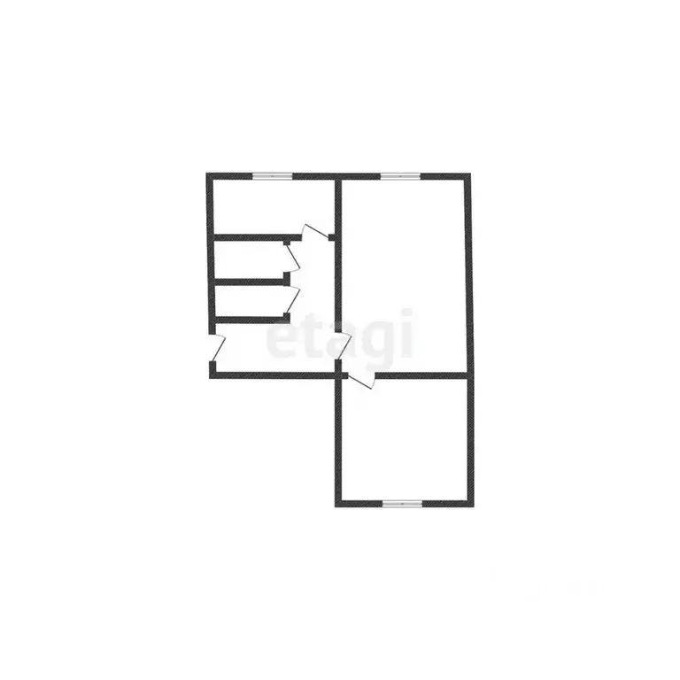 2-к кв. Курская область, Железногорск ул. Димитрова, 7к2 (44.0 м) - Фото 1