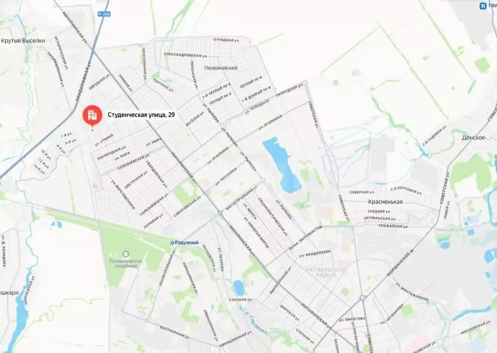 Участок в Крутые Выселки, микрорайон Слобода, Студенческая улица (6.9 ... - Фото 1