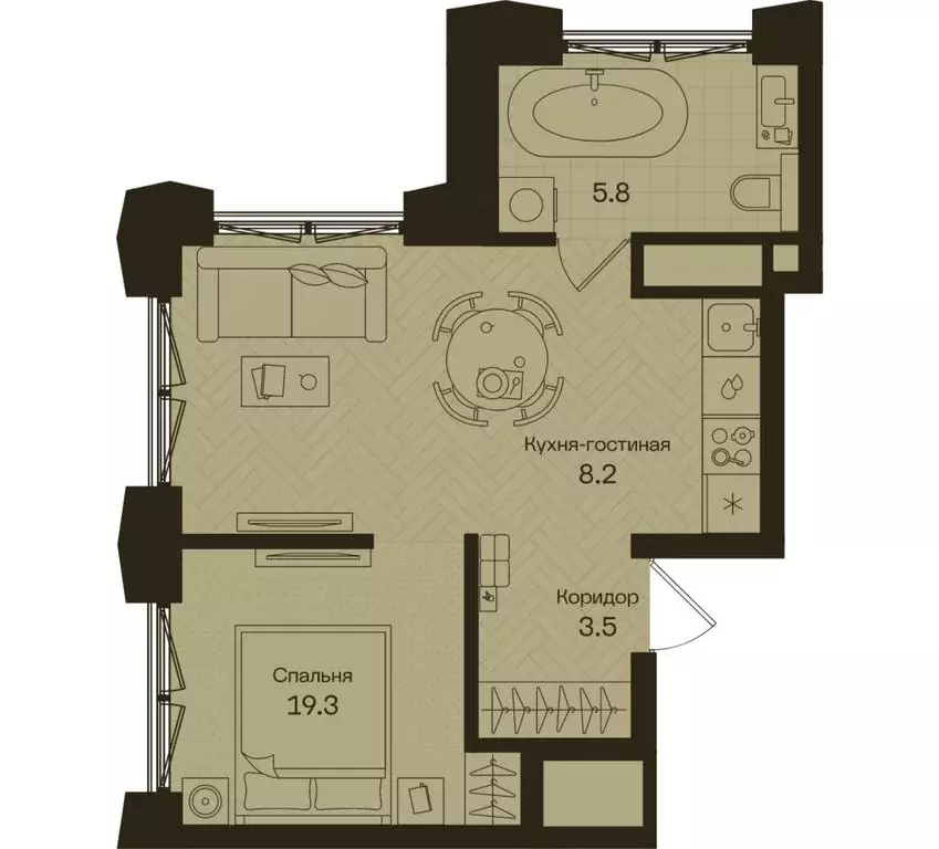 1-комнатная квартира: Москва, Часовая улица, 6к3с3 (36.8 м) - Фото 0