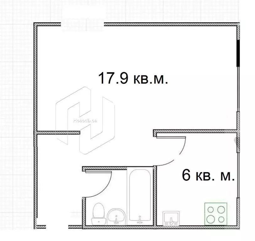 1-к кв. Мордовия, Саранск ул. Веселовского, 14 (29.6 м) - Фото 1