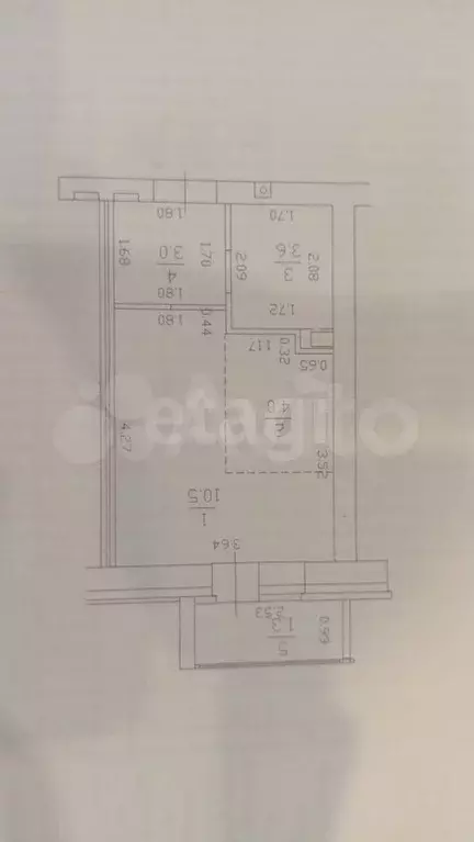 Квартира-студия, 21,1 м, 1/3 эт. - Фото 0