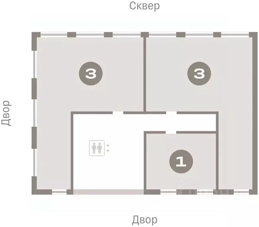 3-к кв. Новосибирская область, Новосибирск Европейский Берег мкр,  ... - Фото 1