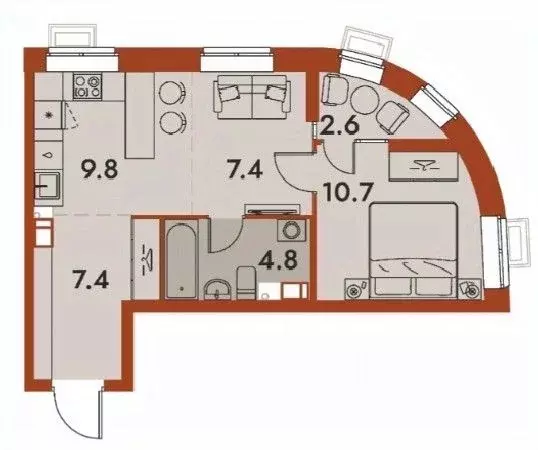2-к кв. Нижегородская область, Нижний Новгород Ленгородок мкр, Первый ... - Фото 1