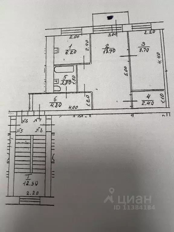 2-к кв. Нижегородская область, Кстово Магистральная ул., 18 (44.7 м) - Фото 1