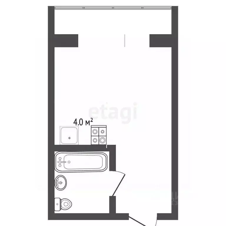 Студия Тюменская область, Тюмень ул. Червишевский Тракт, 84 (17.4 м) - Фото 2