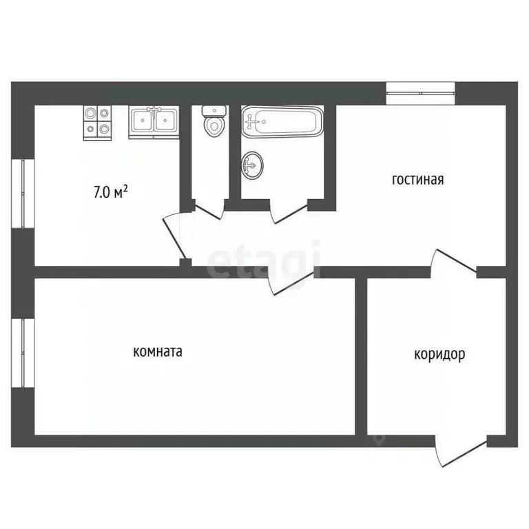 2-к кв. Ямало-Ненецкий АО, Муравленко Пионерская ул., 22 (51.2 м) - Фото 2