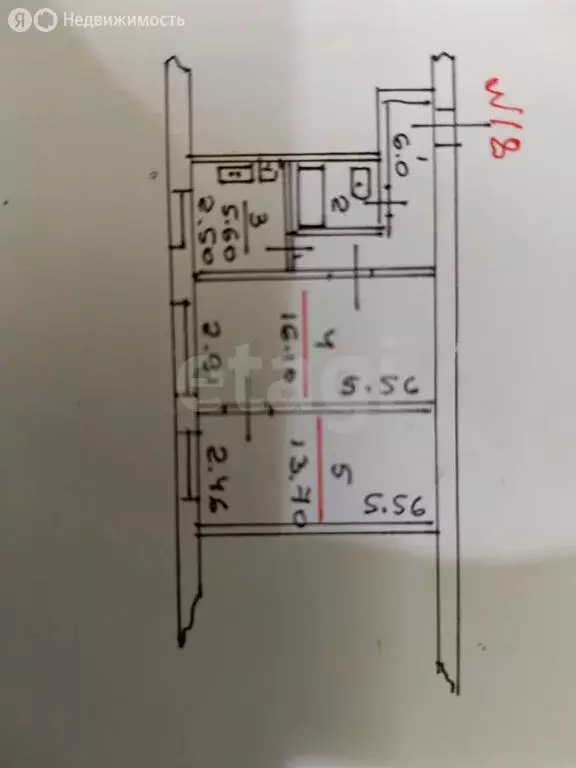 2-комнатная квартира: Остров, Пригородная улица, 5 (44.3 м) - Фото 1