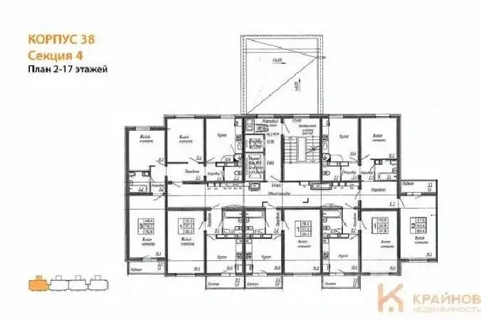 1-к кв. Воронежская область, Воронеж ул. Шидловского, 38 (37.9 м) - Фото 2