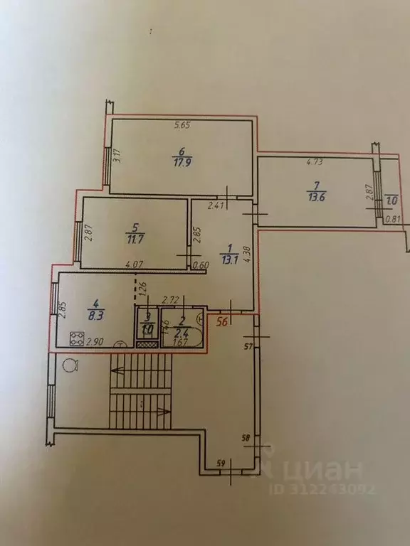 3-к кв. Ленинградская область, Всеволожский район, Заневское городское ... - Фото 0