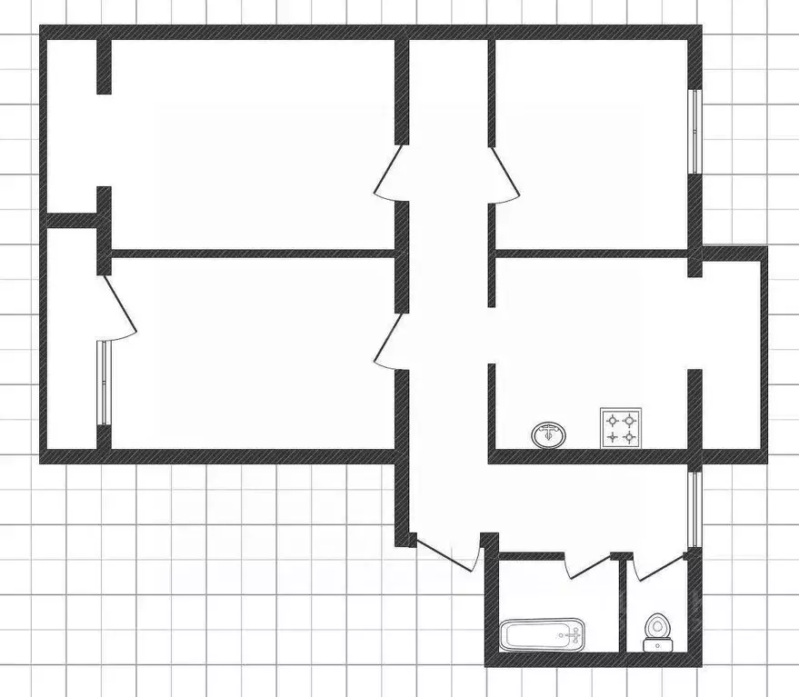 3-к кв. Белгородская область, Белгород ул. Пушкина, 55 (115.7 м) - Фото 2