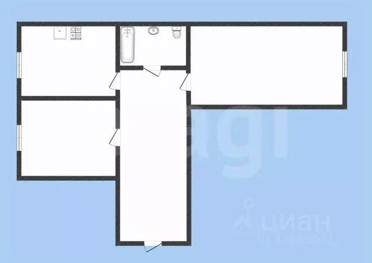 2-к кв. Костромская область, Нерехта ул. Дружбы, 5 (46.3 м) - Фото 2