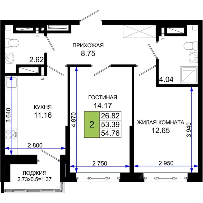 2-к кв. Ростовская область, Ростов-на-Дону Нефтекачка кв-л, Октябрь ... - Фото 0