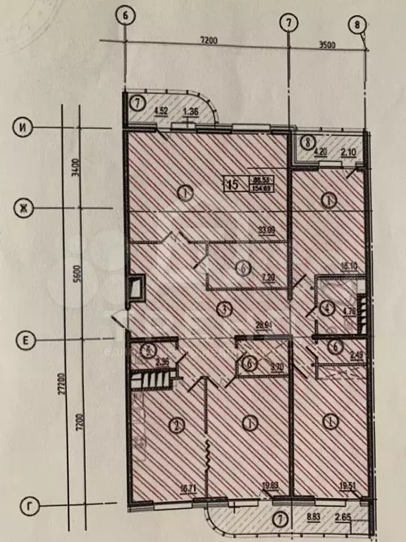 4-к. квартира, 154,7 м, 6/7 эт. - Фото 0