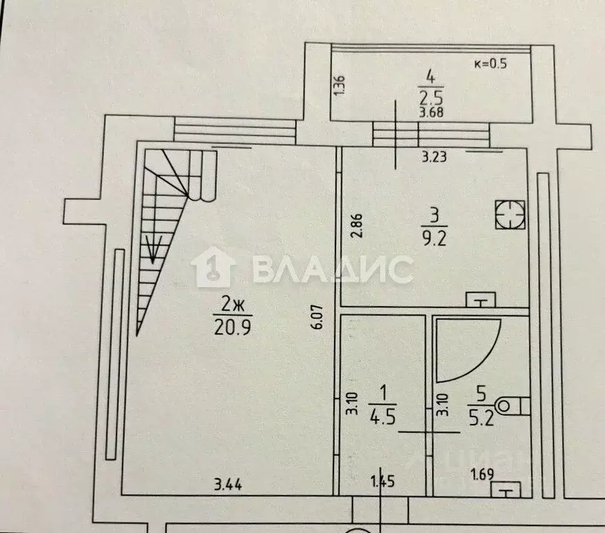 3-к кв. Калининградская область, Калининград ул. Виктора Гакуна, 8 ... - Фото 2