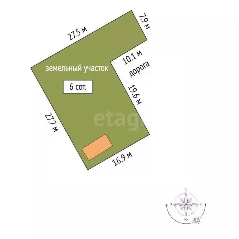 Участок в Ростовская область, Шахты Сокольнический пер. (6.0 сот.) - Фото 1